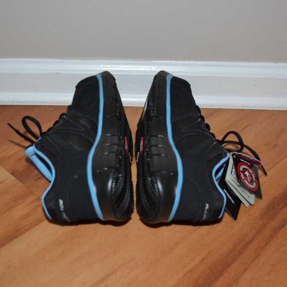 Skechers Work NWT Synergy Sandlot Alloy Toe Black/Teal Lace up Work shoes, 9 - Picture 6 of 15